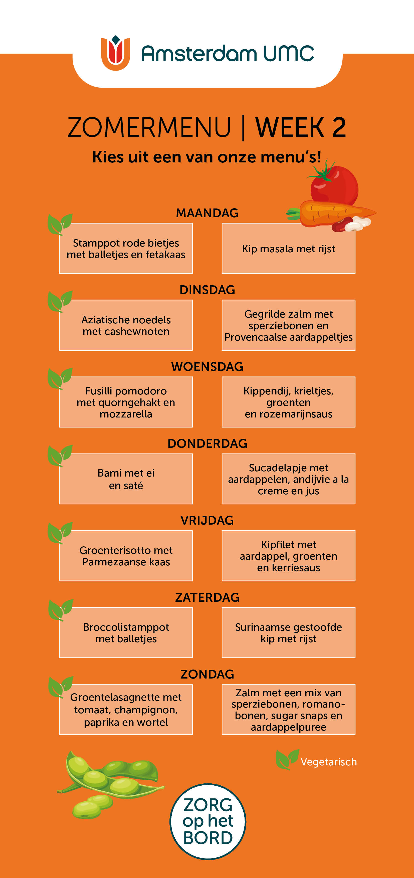 Herfstmenu week 2 avondmaaltijd week 2