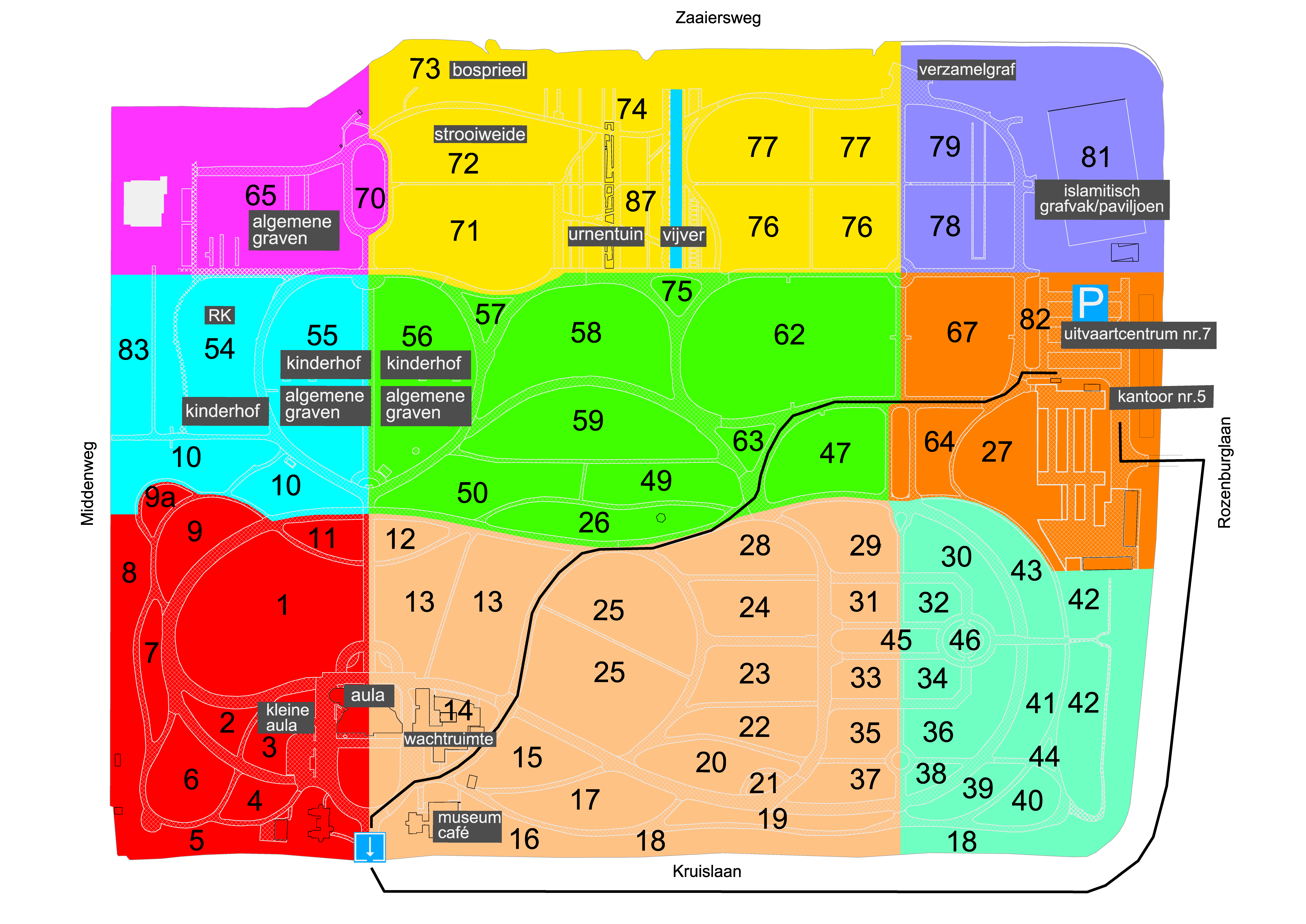 Plattegrond monument en herdenken