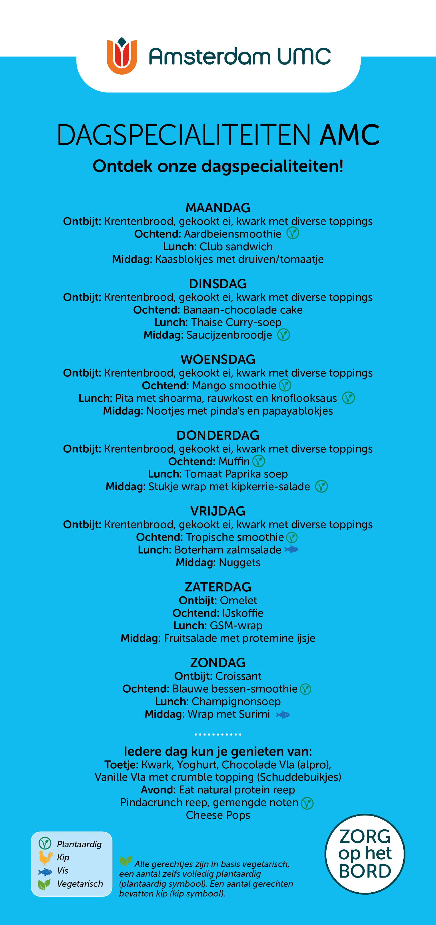 Dagspecialiteiten AMC
