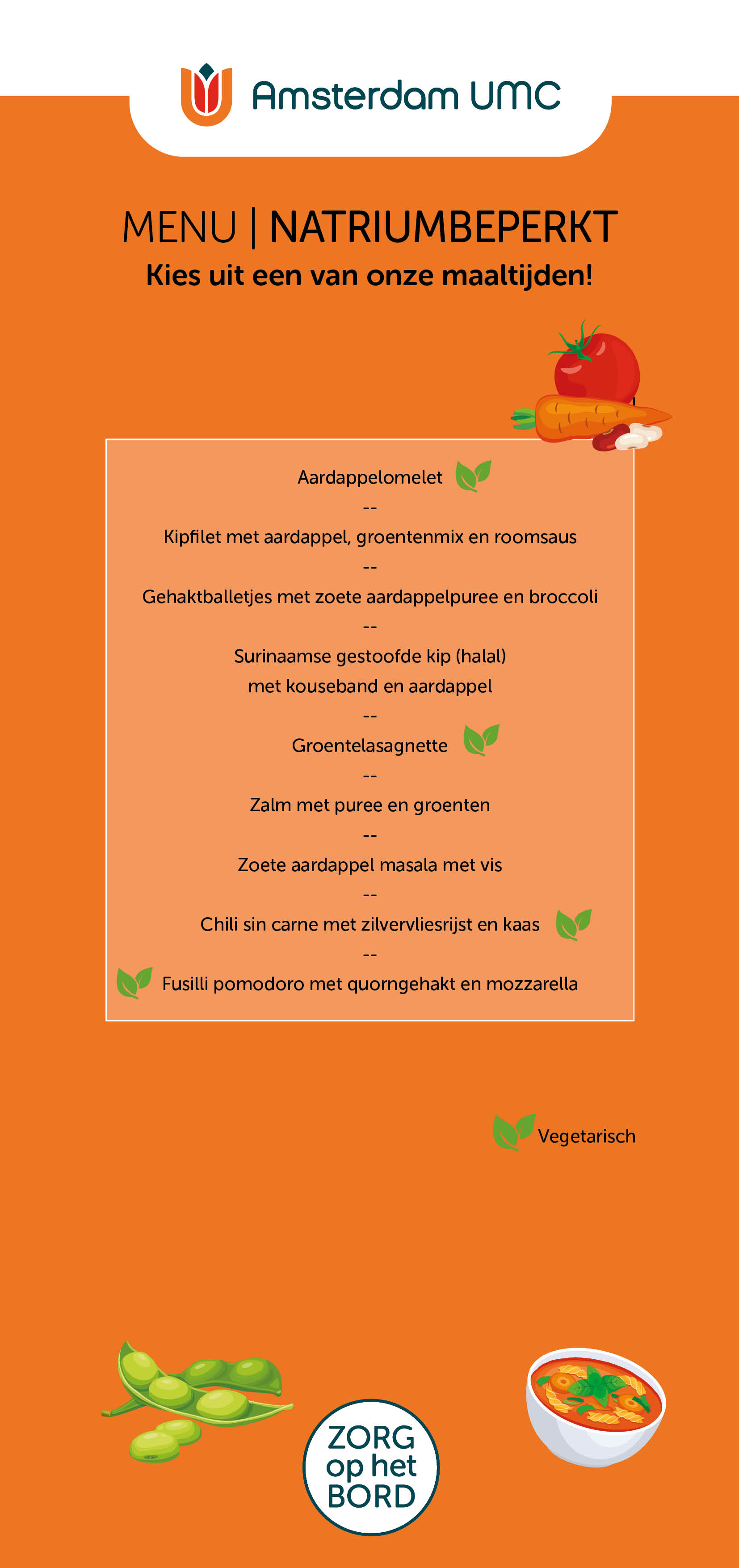 Natriumarm avondmaaltijden AMC