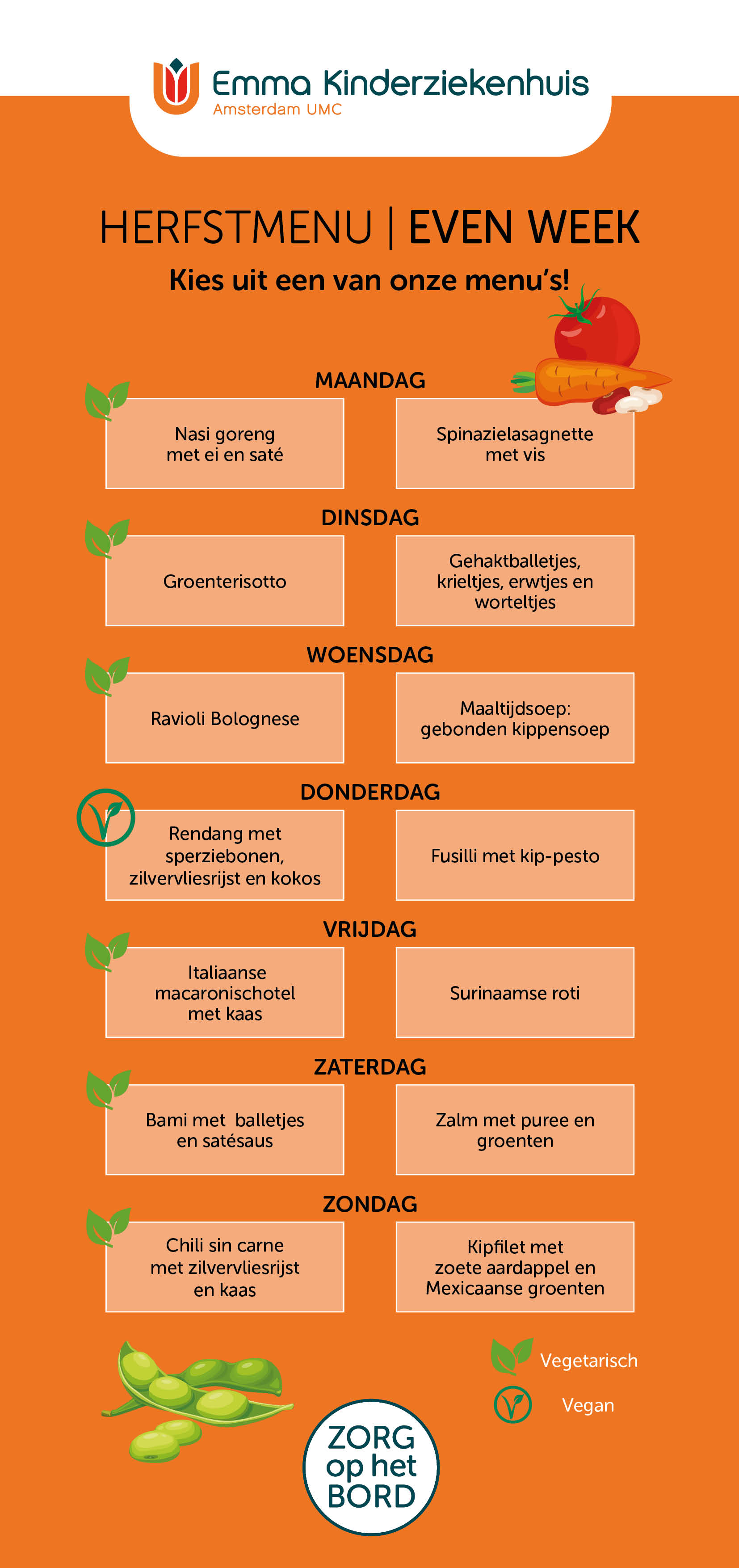EKZ Herstmenu even week