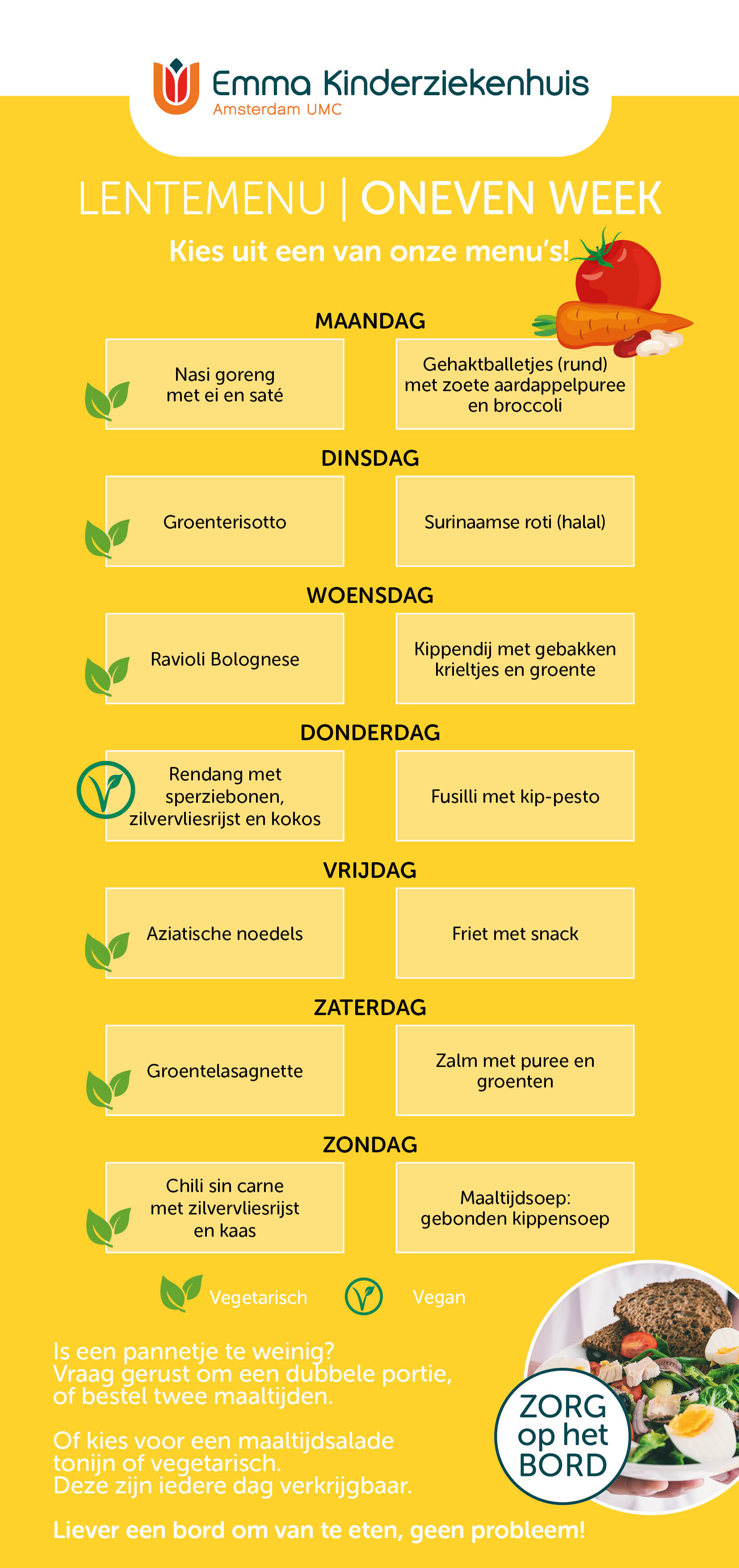 EKZ Herstmenu even week