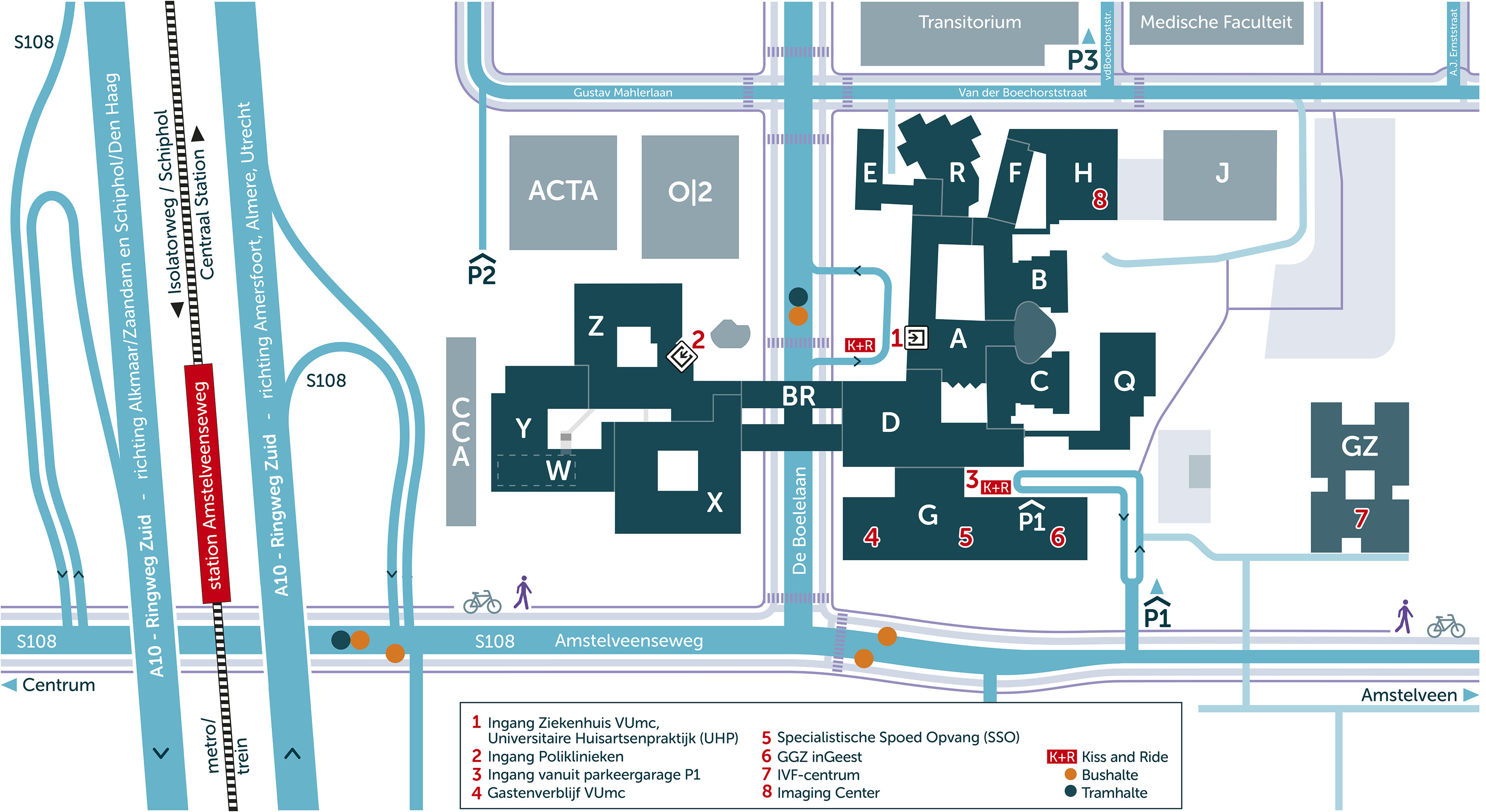Plattegrond Vumc