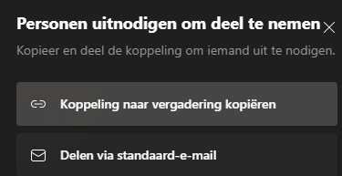 Nodig eventueel iemand uit voor videobellen