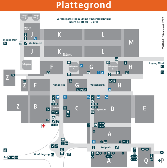 AMC plattegrond