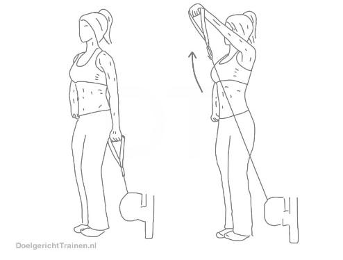 Voorwaarts kabel heffen - Doelgericht Trainen
